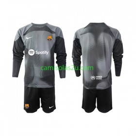 Camisolas de futebol FC Barcelona Guarda Redes Criança Equipamento Alternativa 2022/23 Manga Comprida